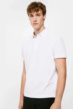 Springfield Polo Pique Slim Carcela Oculta Branco Hot