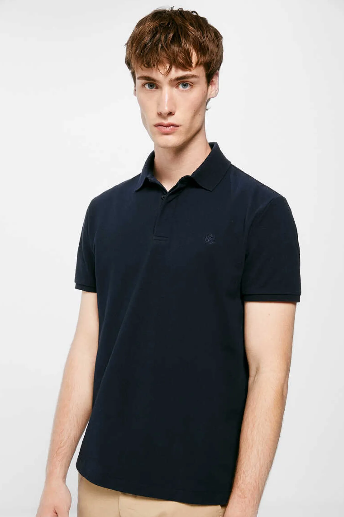 Springfield Polo Pique Slim Carcela Oculta Azul Clearance