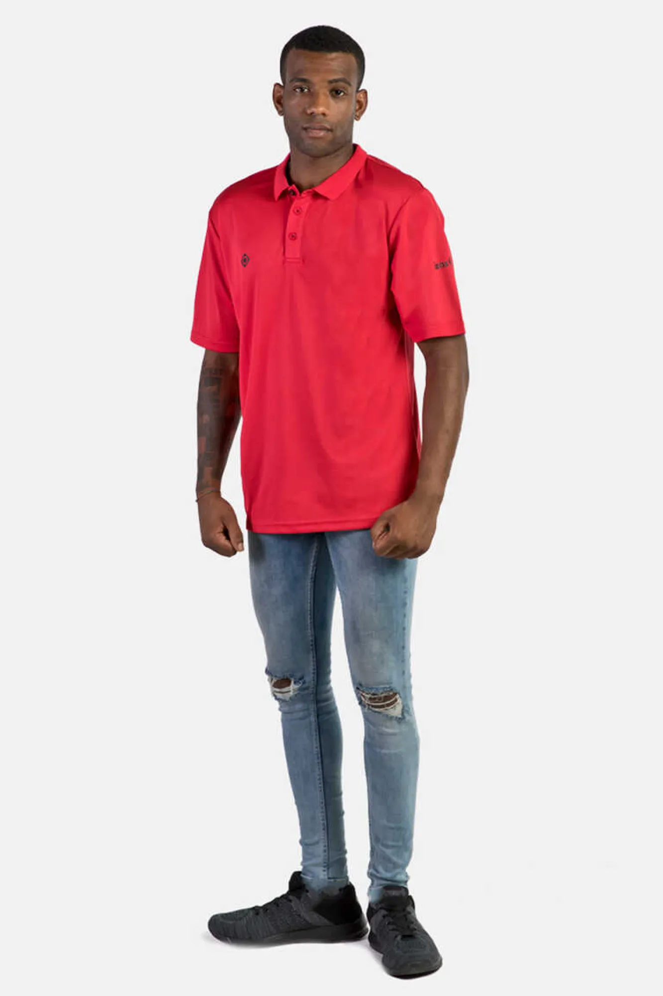 Izas Polo Tecnico De Manga Curta Vermelho Hot