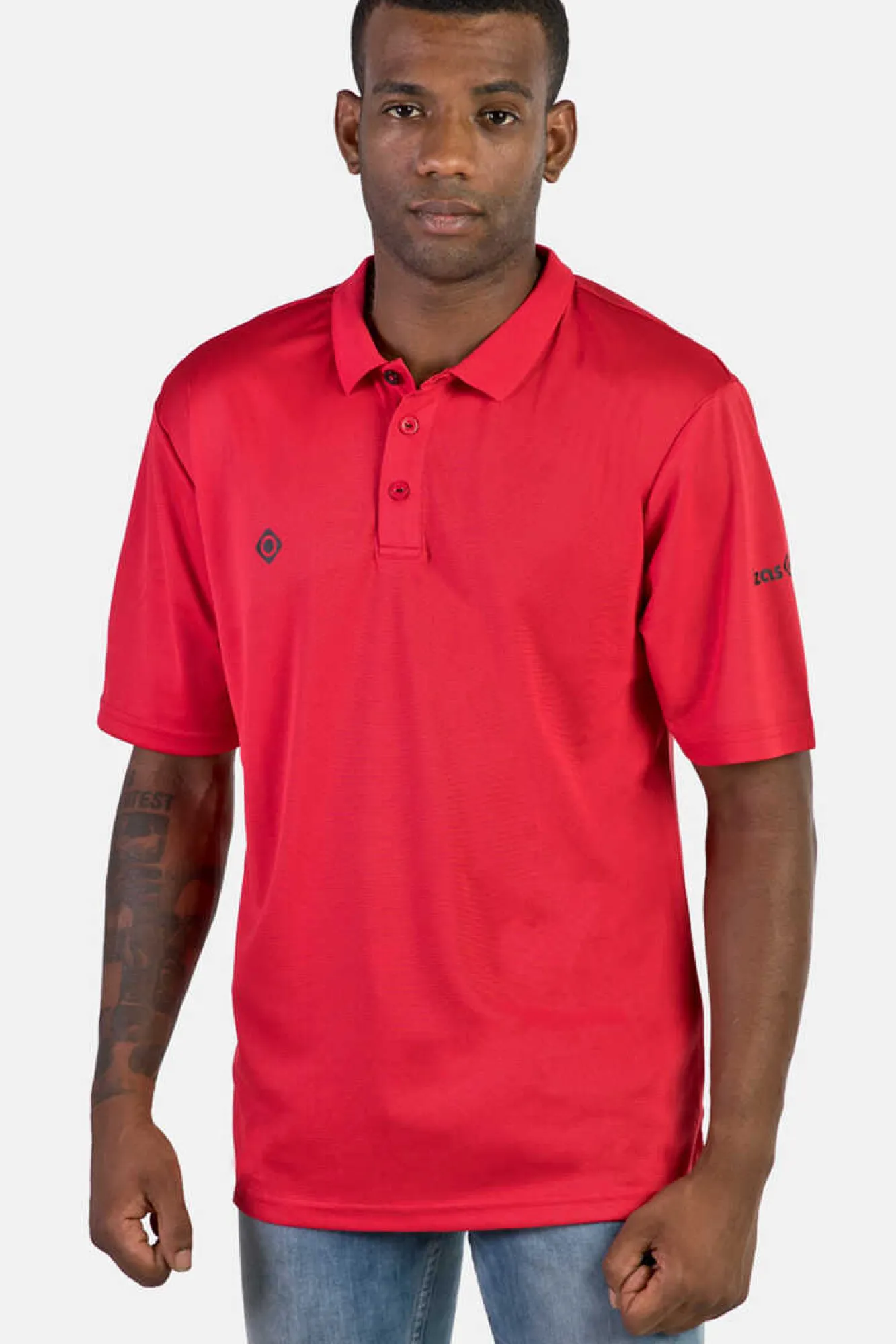 Izas Polo Tecnico De Manga Curta Vermelho Hot