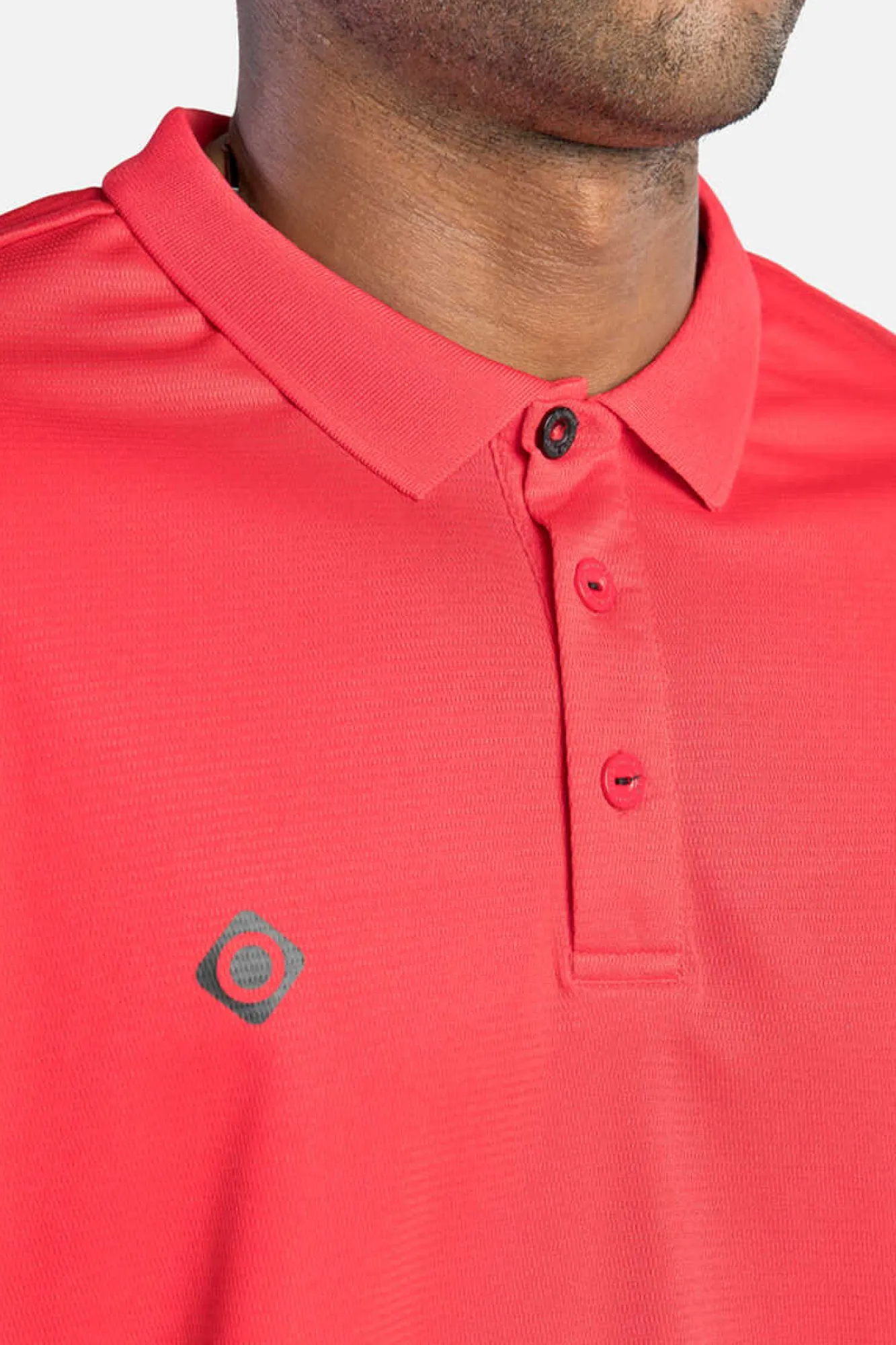 Izas Polo Tecnico De Manga Curta Vermelho Hot