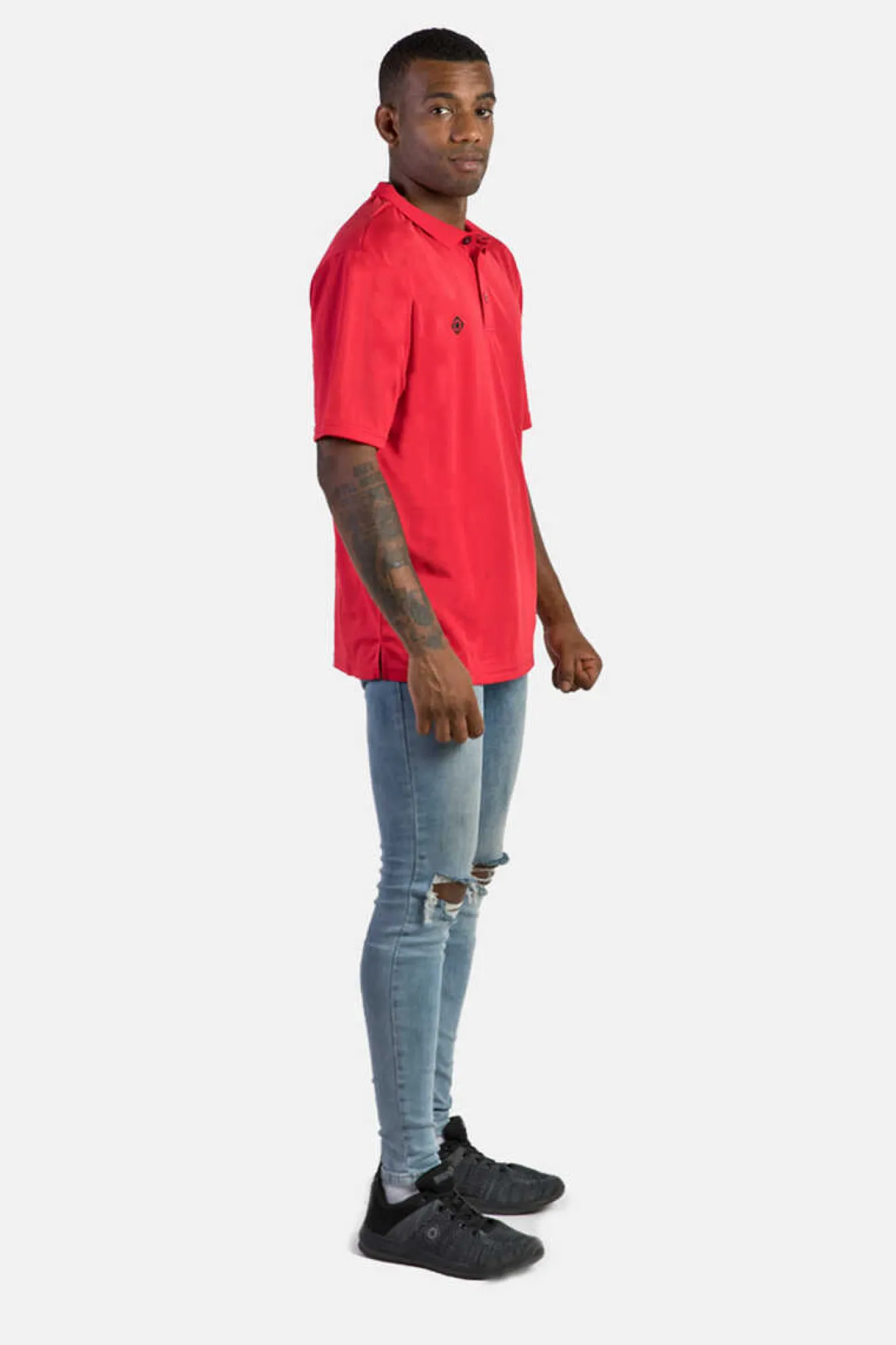 Izas Polo Tecnico De Manga Curta Vermelho Hot