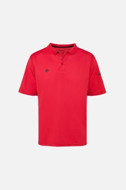 Izas Polo Tecnico De Manga Curta Vermelho Hot