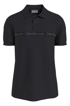 Calvin Klein Poloshirt Kurzarm Herren Preto Clearance