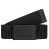Quiksilver Principal Schwack - Cinto De Nylon Para Homem Preto