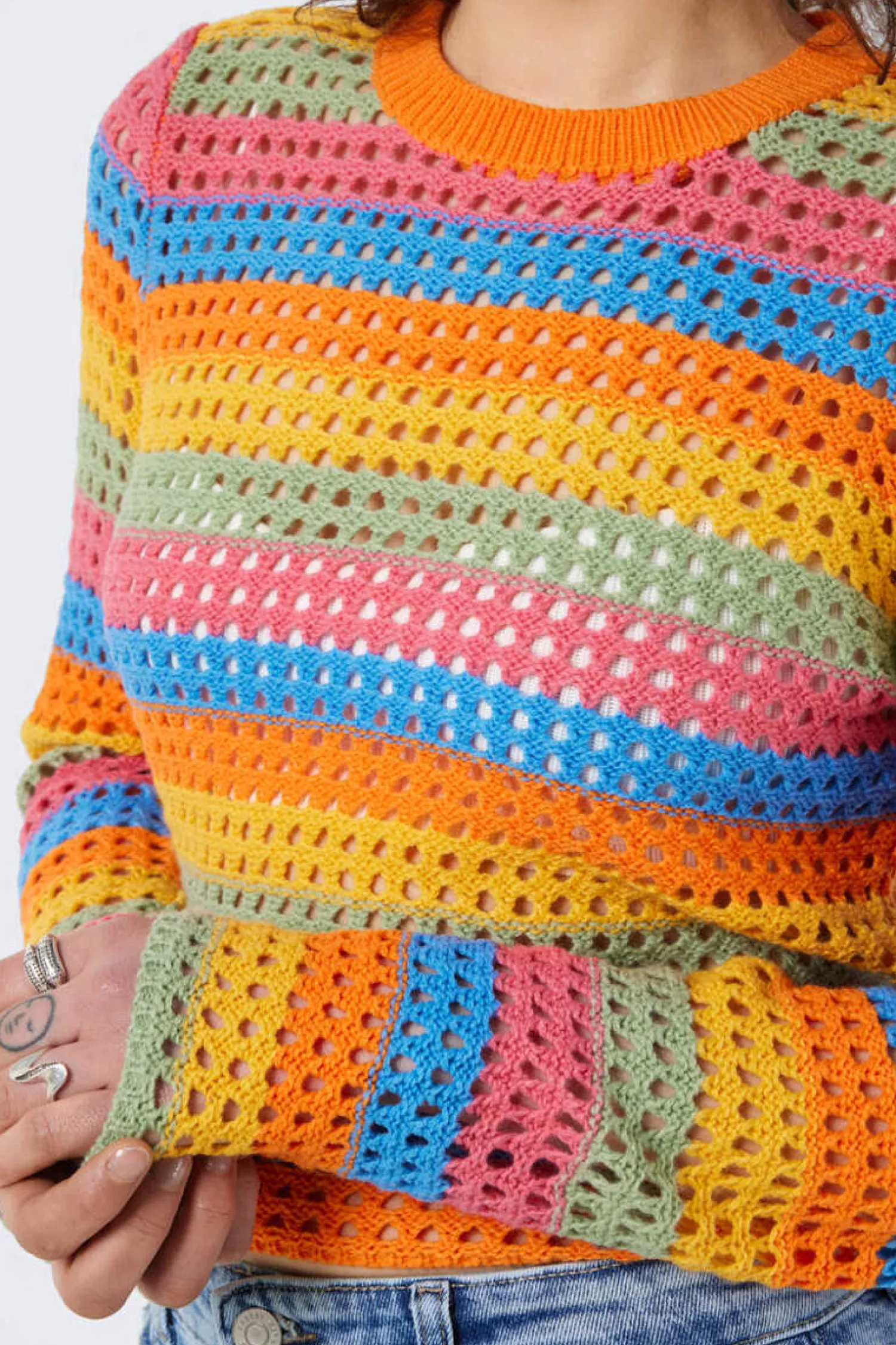 Noisy May Sueteres E Cardigans-Pullover Bunt Crochet