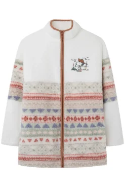 Women'secret Pijamas-Robe Curto Em Borrego Do Snoopy