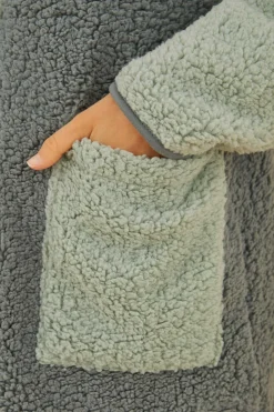 Women'secret Pijamas-Robe Curto Em Borrego Do Snoopy Em