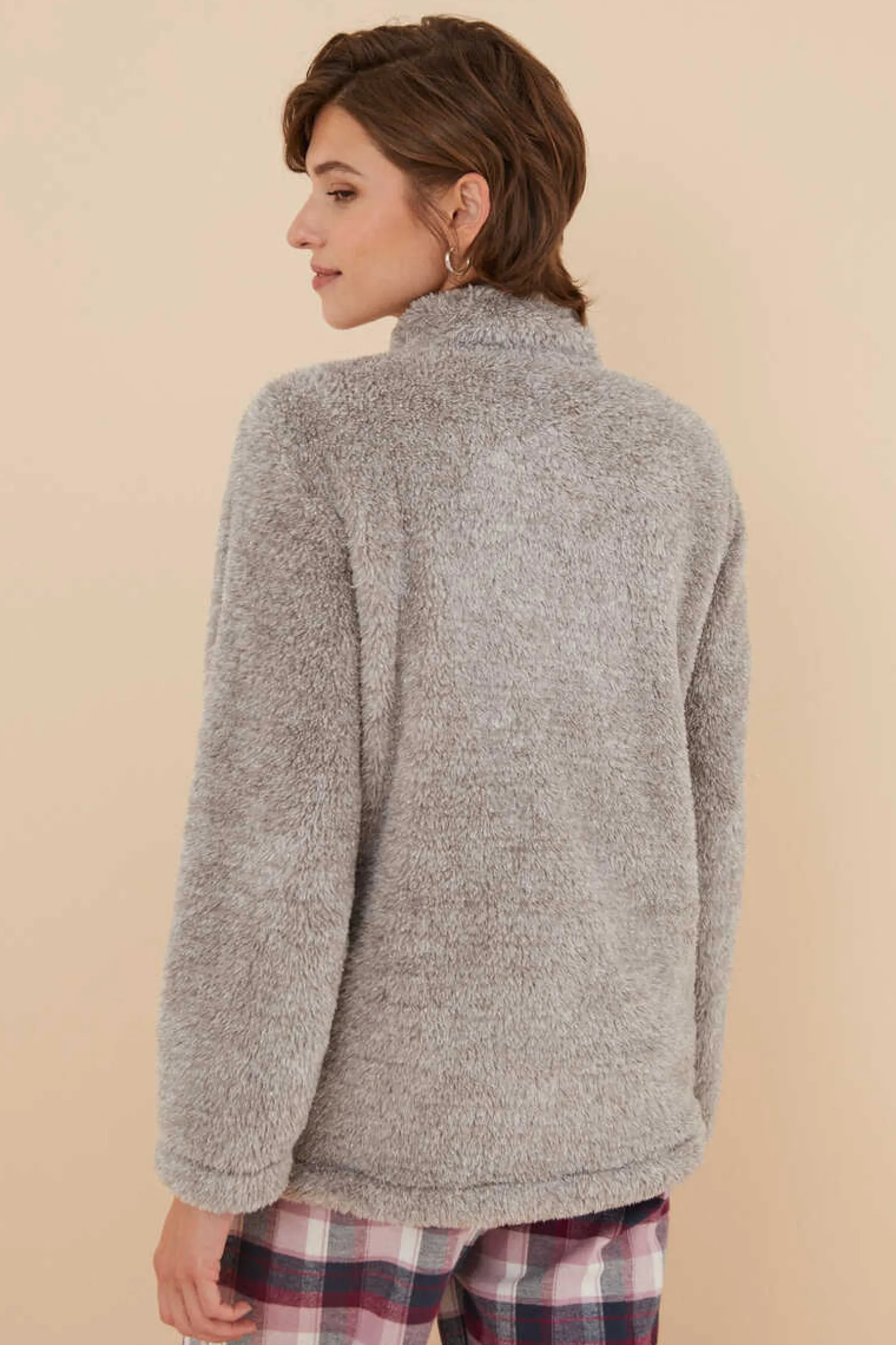 Women'secret Pijamas-Robe Pelo Esponjoso Remendos Snoopy