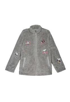 Women'secret Pijamas-Robe Pelo Esponjoso Remendos Snoopy