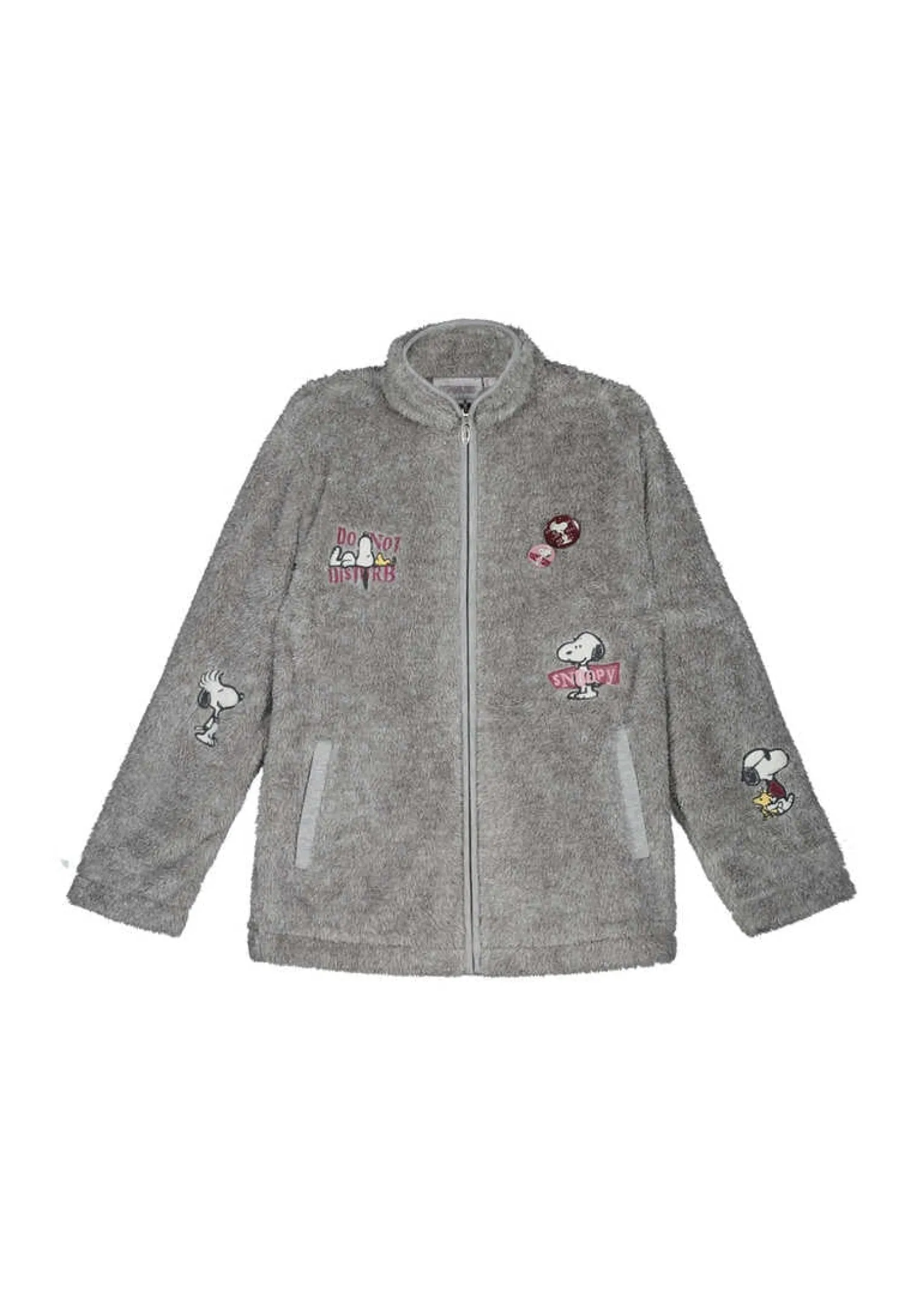 Women'secret Pijamas-Robe Pelo Esponjoso Remendos Snoopy