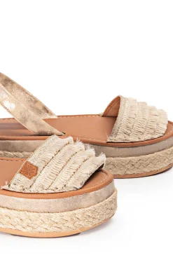 Popa Alpercatas-Rosario Franjas Bege