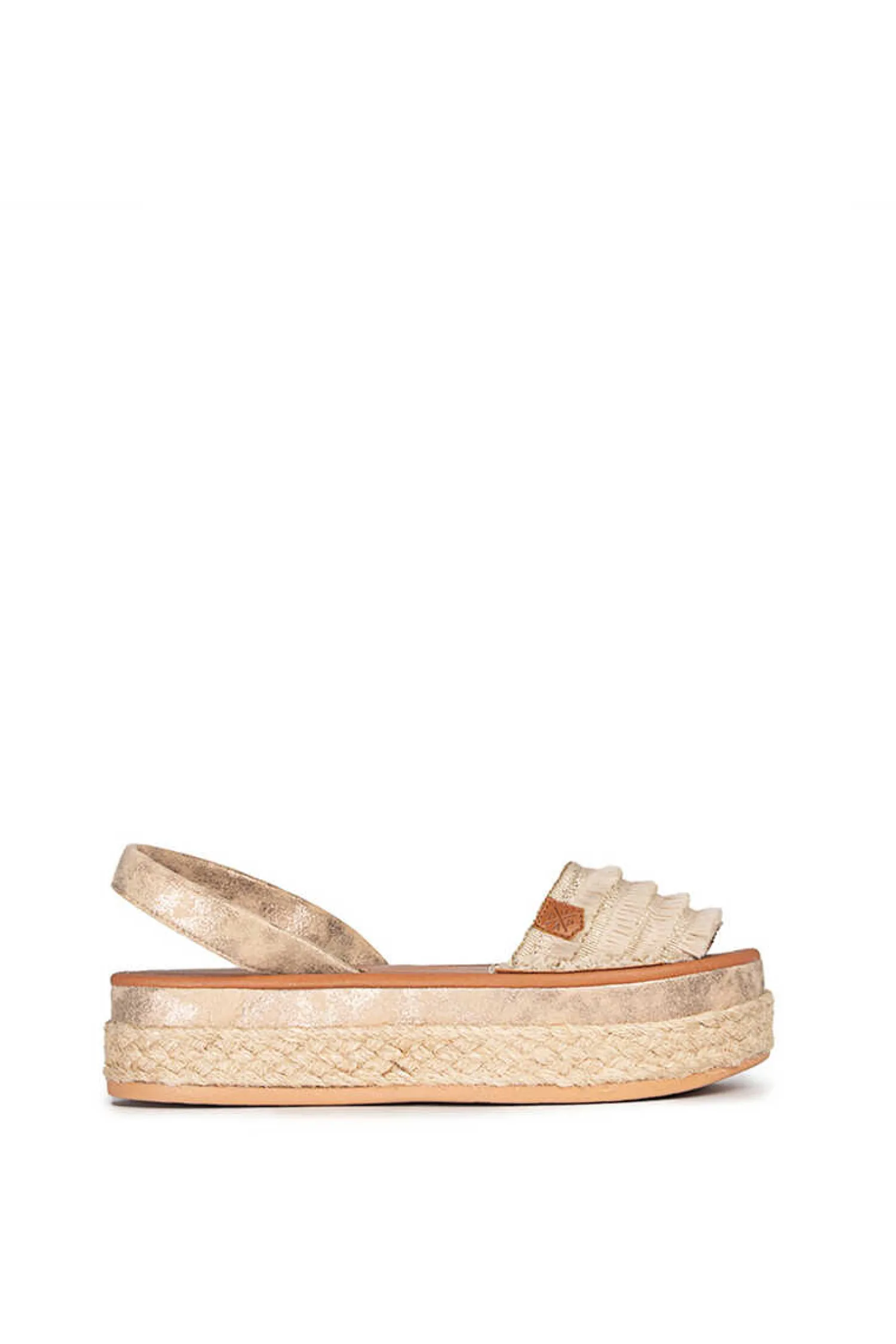 Popa Alpercatas-Rosario Franjas Bege