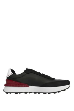 Tommy Jeans Runner Homem Com Sola Dentada. Preto Hot