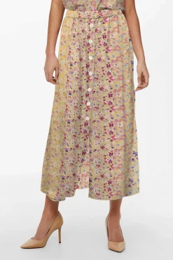 Only Saias-Saia Comprida Estampada