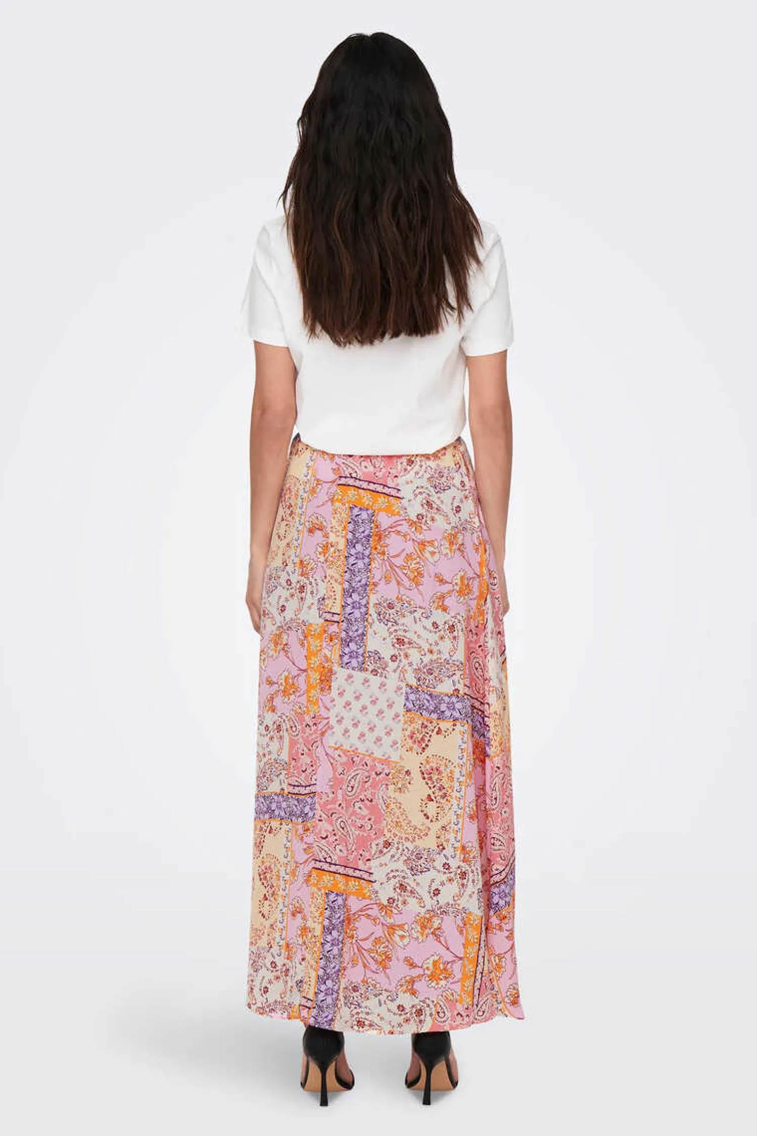 Only Saias-Saia Comprida Estampada