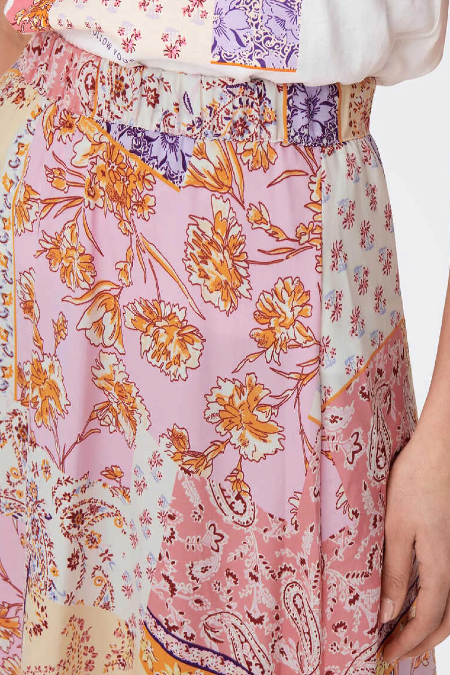 Only Saias-Saia Comprida Estampada