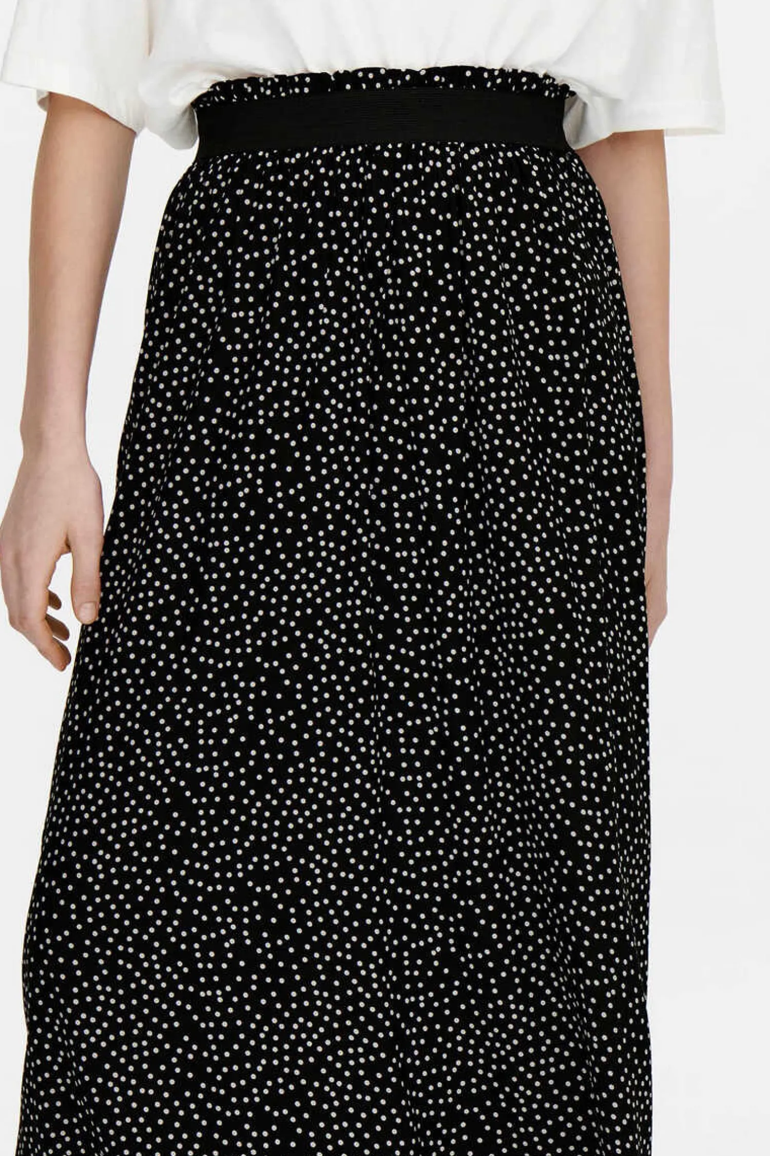 Only Saias-Saia Comprida Estampada Cintura Elastica