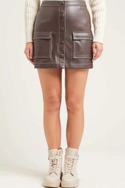 Pimkie Saias-Saia Curta Abotoada De Polipele