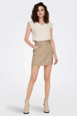 Only Saias-Saia Curta Algodao