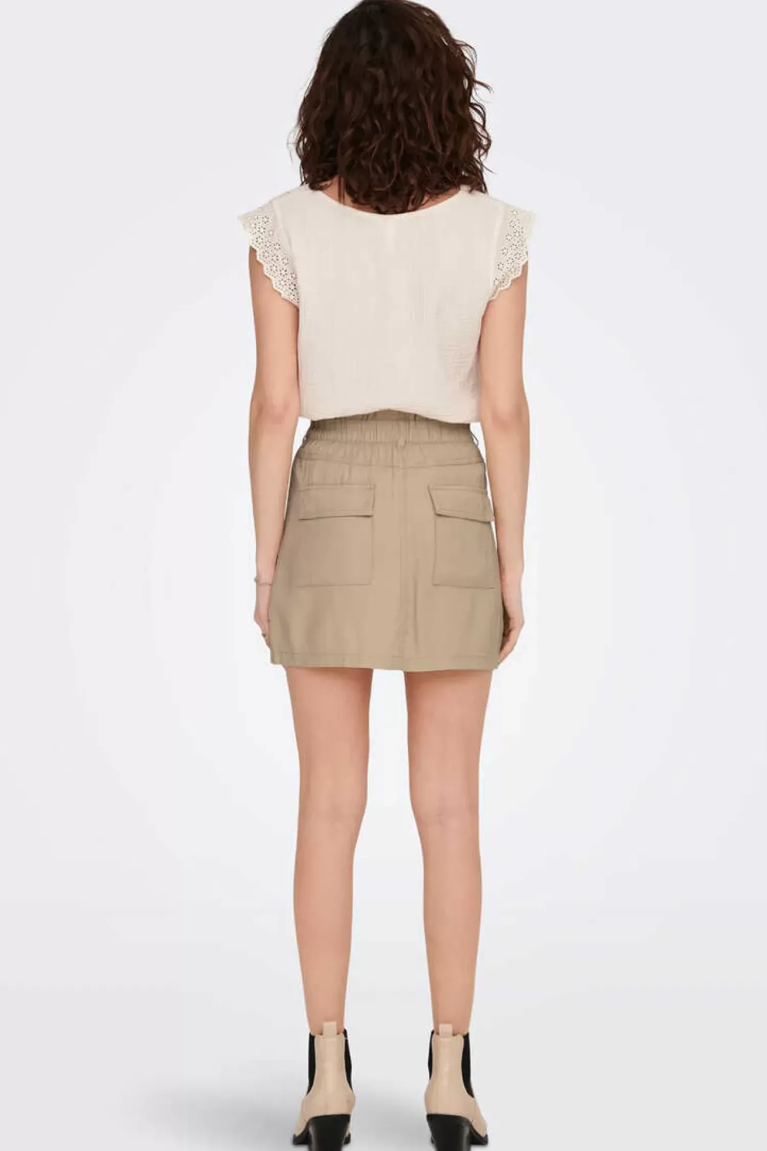 Only Saias-Saia Curta Algodao