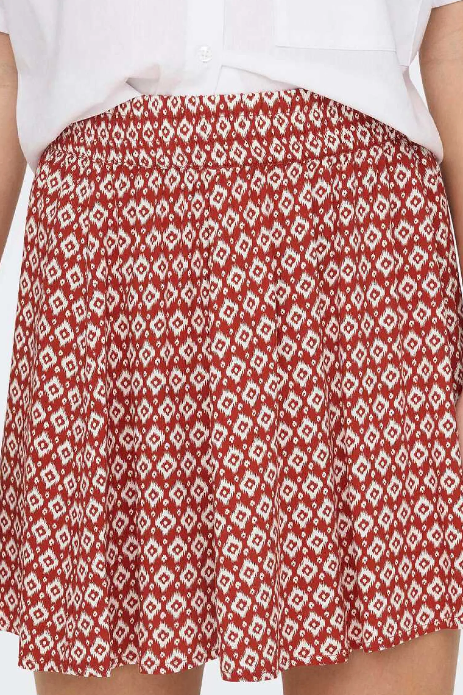 Only Saias-Saia Curta Fluida Estampada