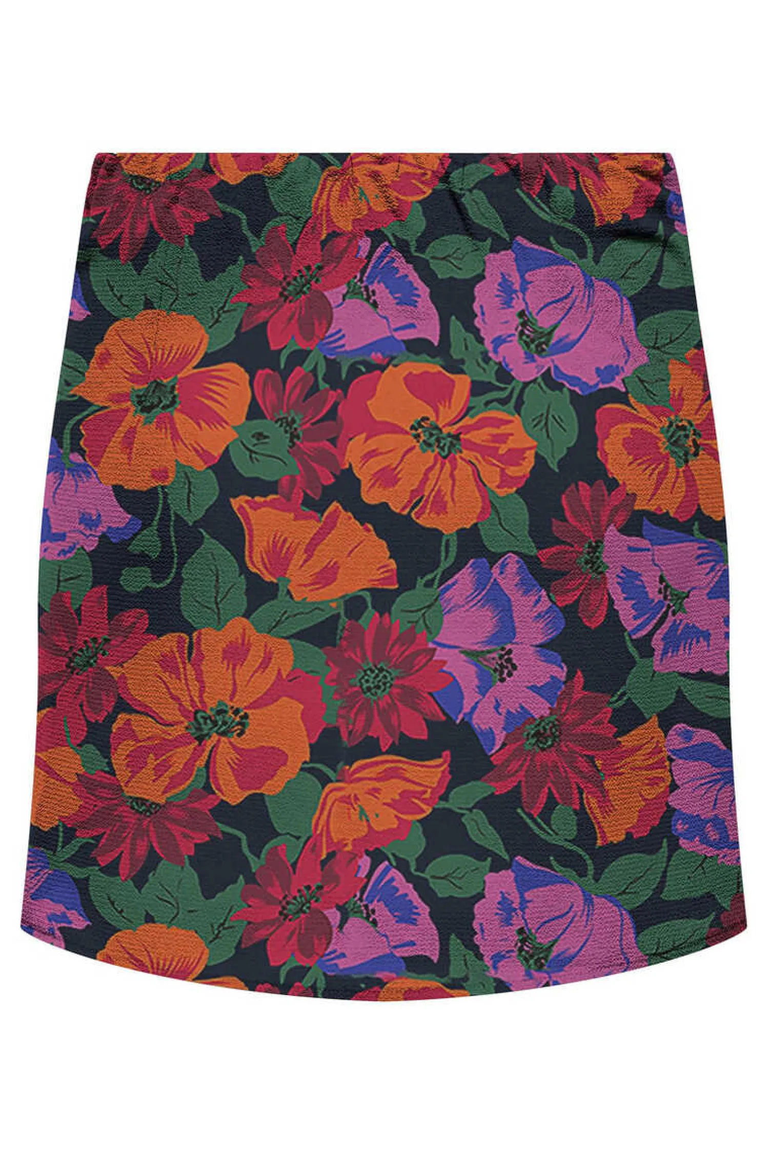 Only Saias-Saia Curta Franzida Estampada