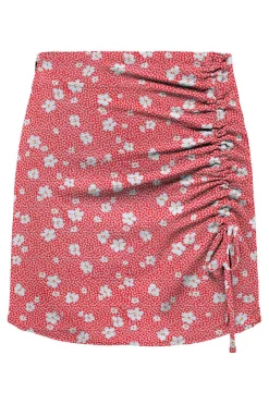 Only Saias-Saia Curta Franzida Estampada