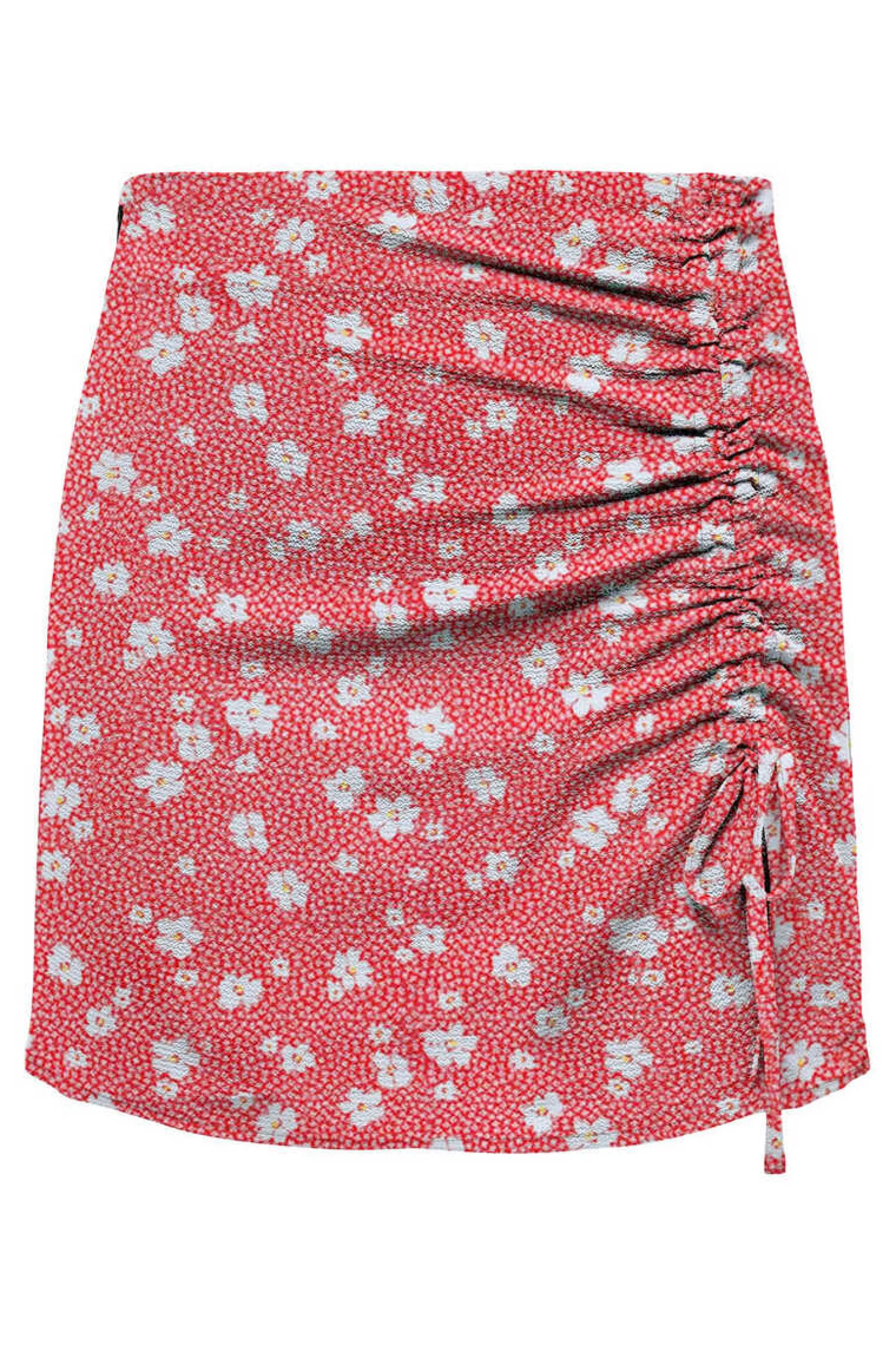 Only Saias-Saia Curta Franzida Estampada