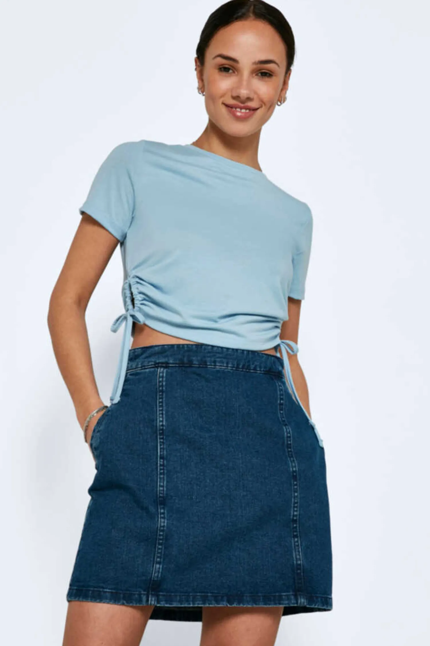 Noisy May Saias-Saia Curta Jeans