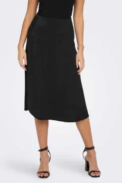 Only Saias-Saia Midi Acetinada