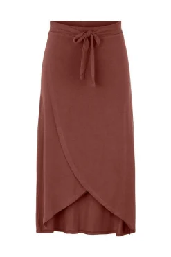 Pieces Saias-Saia Midi Com Fecho Em Forma De Laco.
