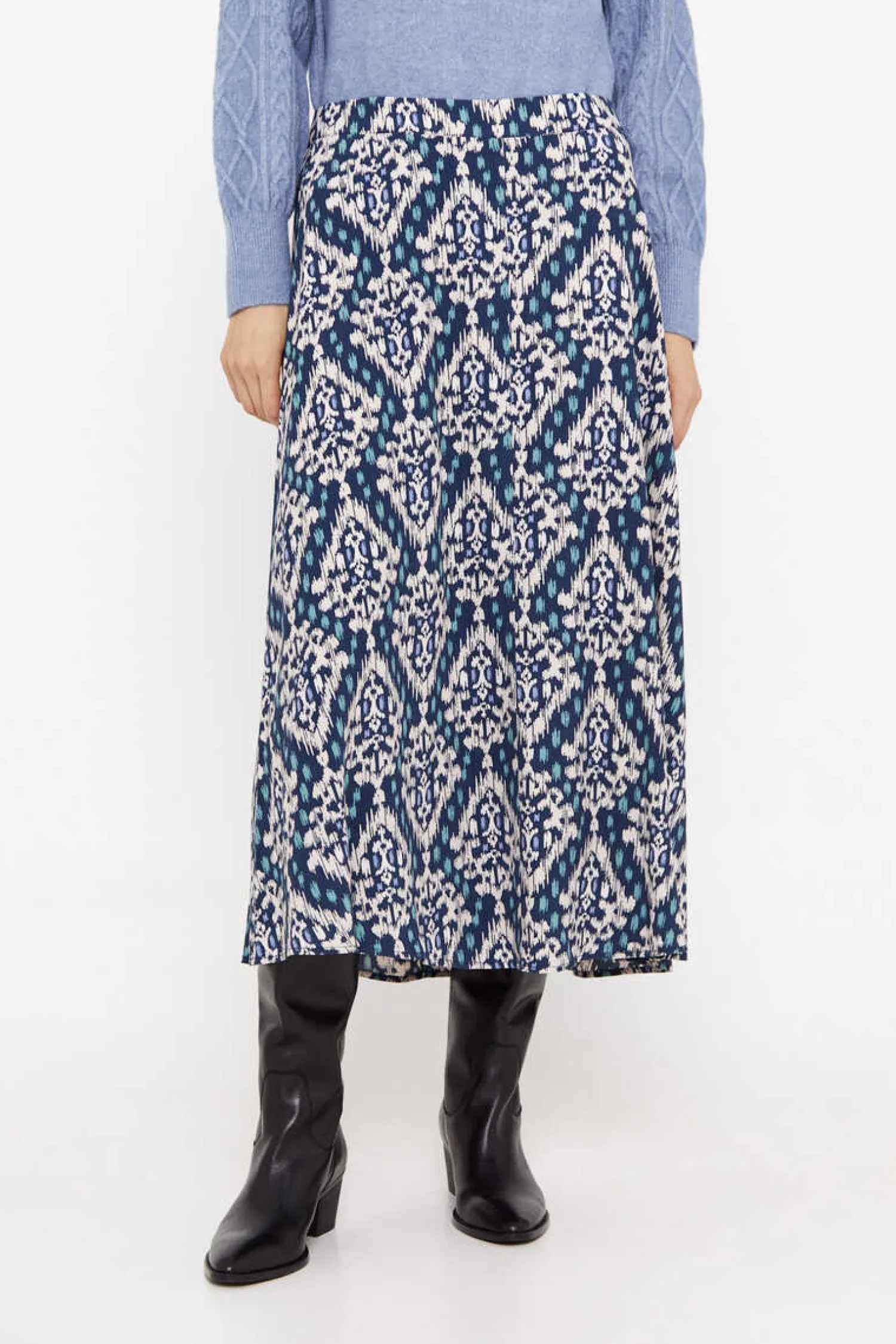 Cortefiel Saias-Saia Midi Estampada