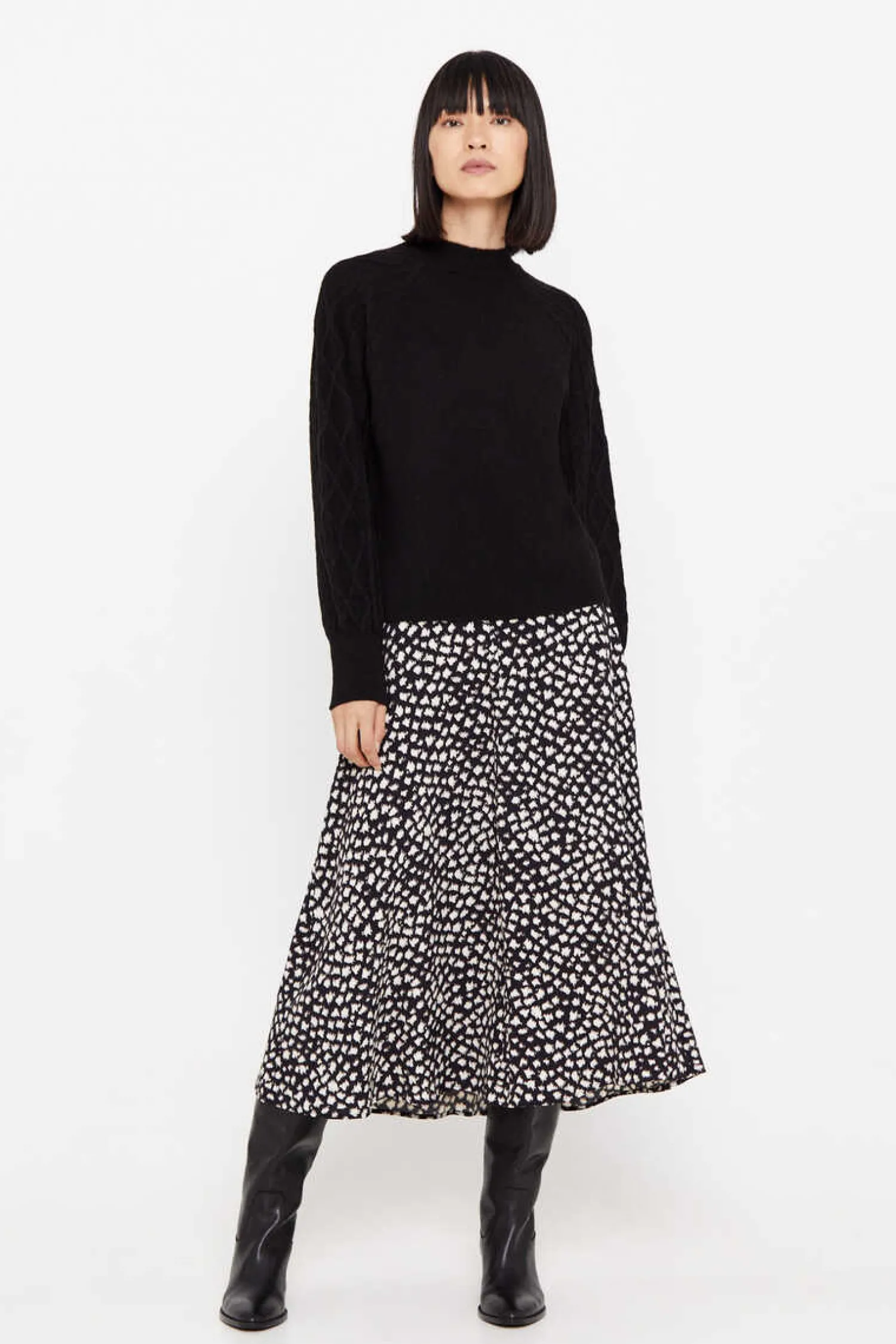 Cortefiel Saias-Saia Midi Estampada