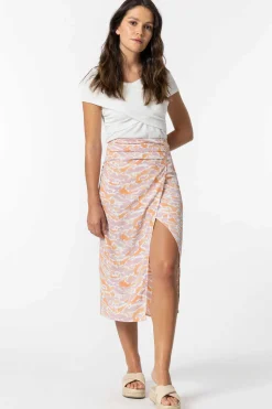 Tiffosi Saias-Saia Midi Estampada Com Botoes