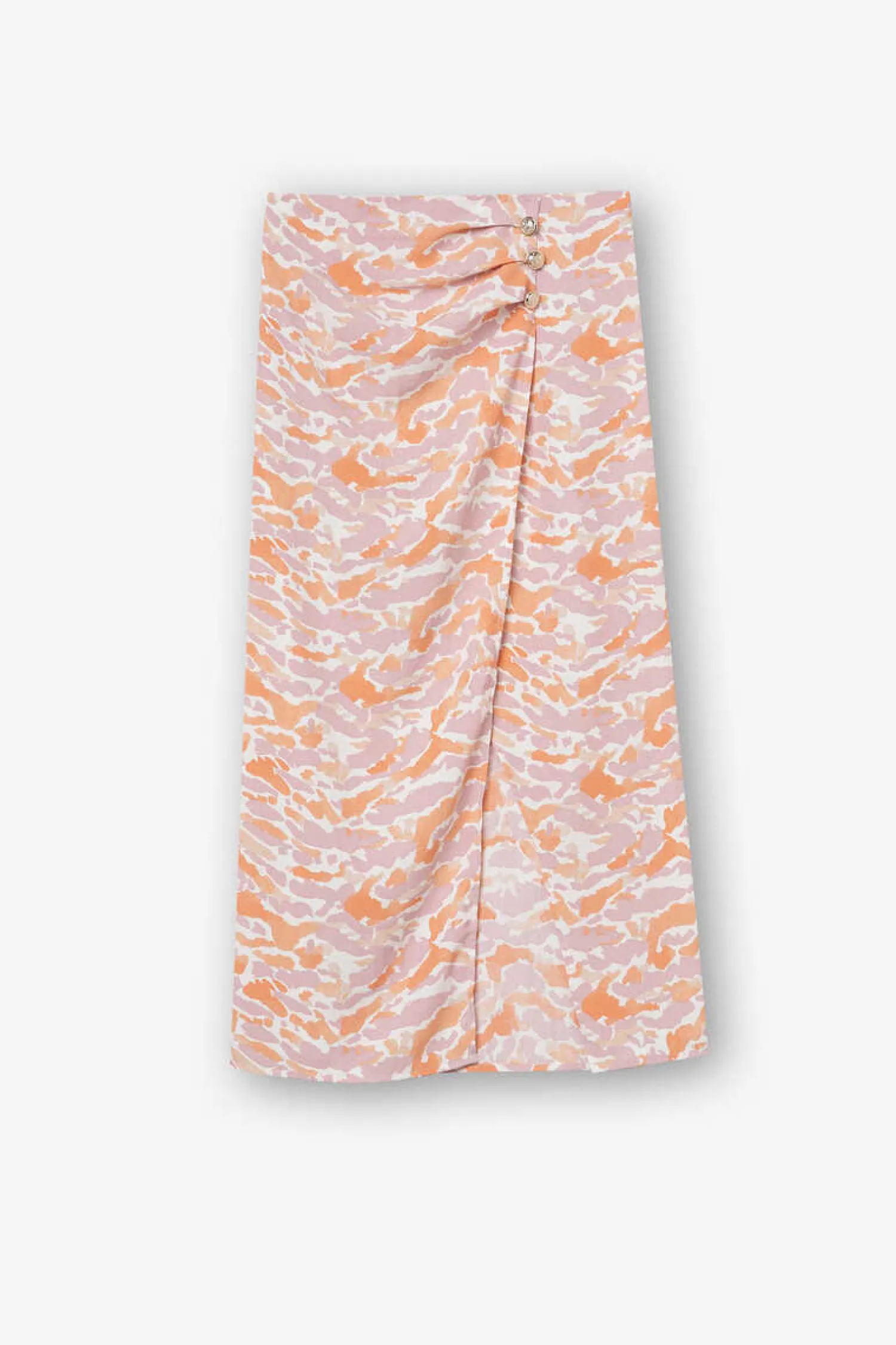 Tiffosi Saias-Saia Midi Estampada Com Botoes