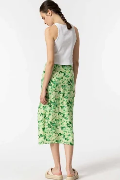 Tiffosi Saias-Saia Midi Estampada Com Franzidos