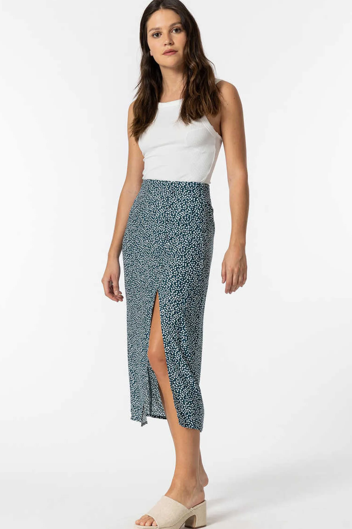 Tiffosi Saias-Saia Midi Estampado Floral