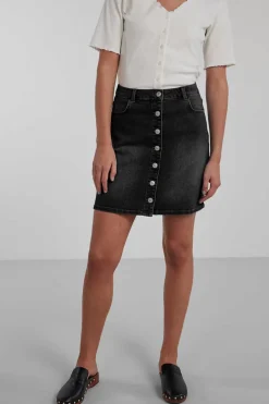 Pieces Saias-Saia Mini Denim
