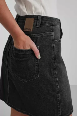 Pieces Saias-Saia Mini Denim