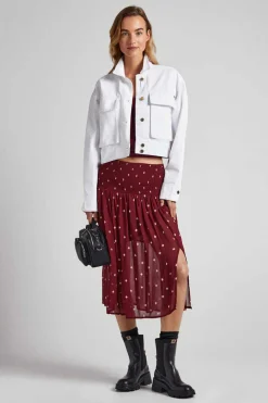 Pepe Jeans Saias-Saia Tecido Semitransparente