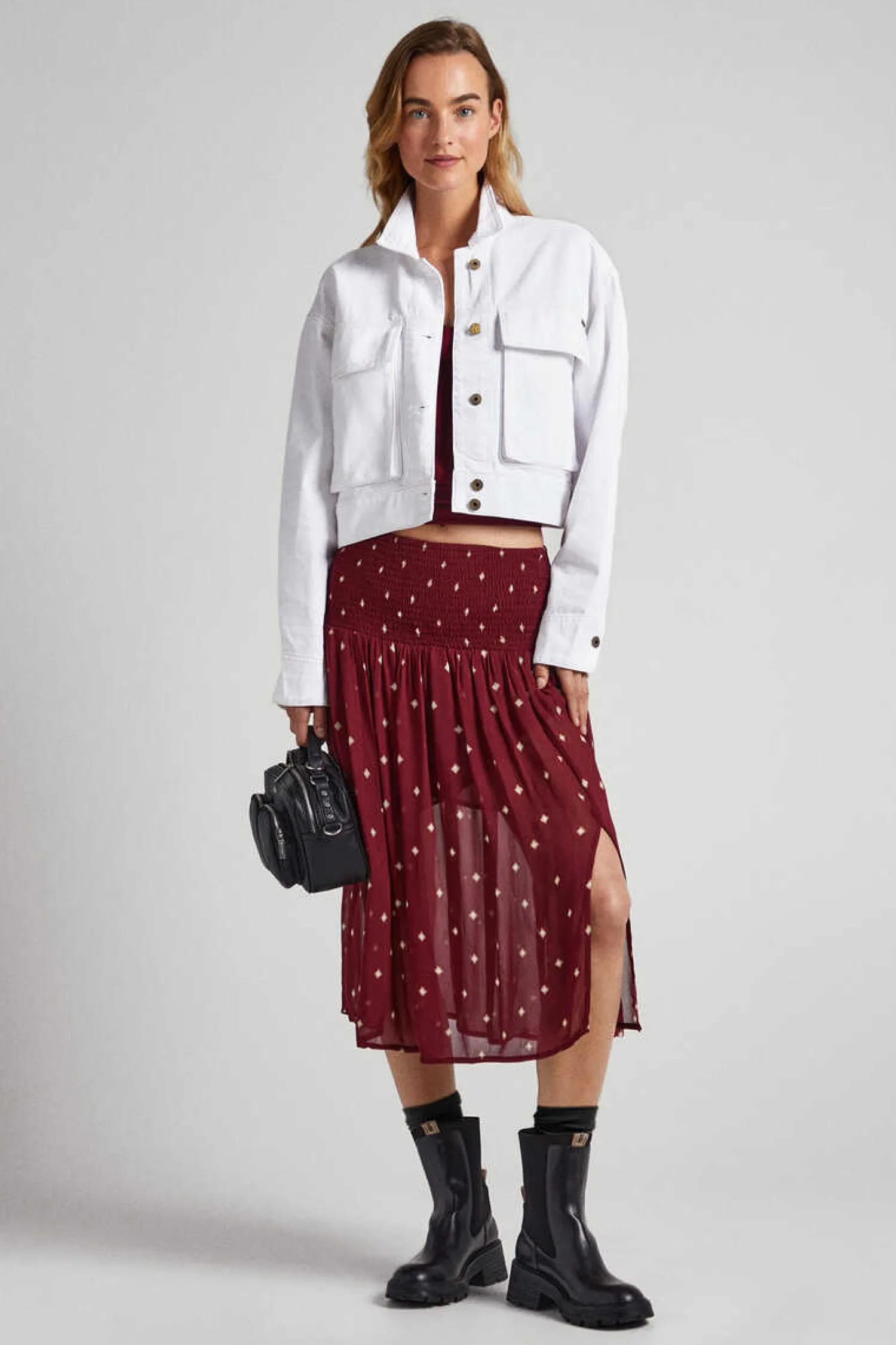 Pepe Jeans Saias-Saia Tecido Semitransparente