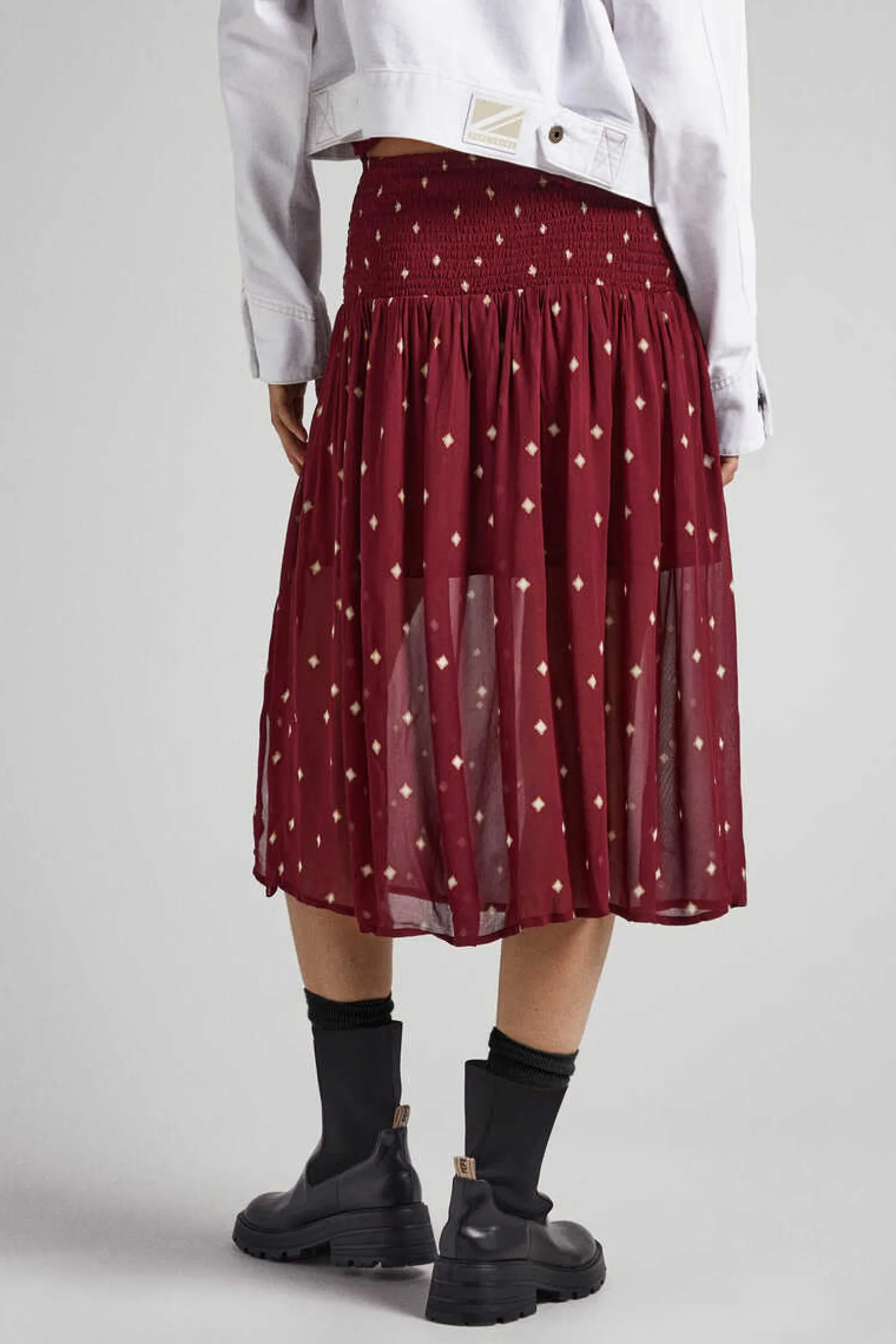 Pepe Jeans Saias-Saia Tecido Semitransparente