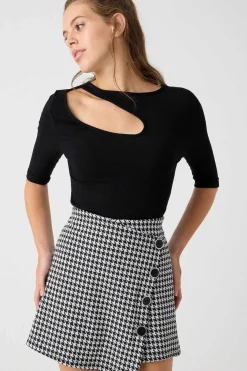 Inside Saias-Saia-Calca Jacquard Botoes