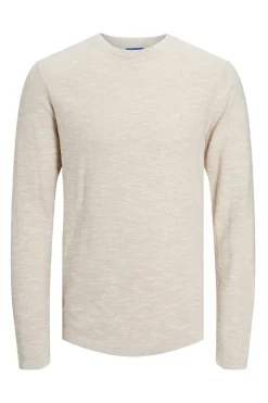 Jack & Jones Salta Tricotada Estruturada Beige Clearance
