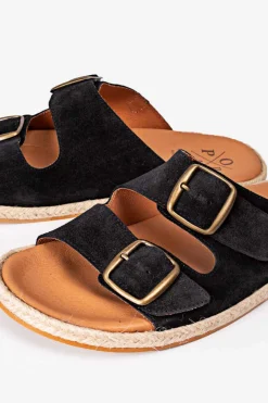 Popa Sandalia Icacos Croute Preta Preto Discount