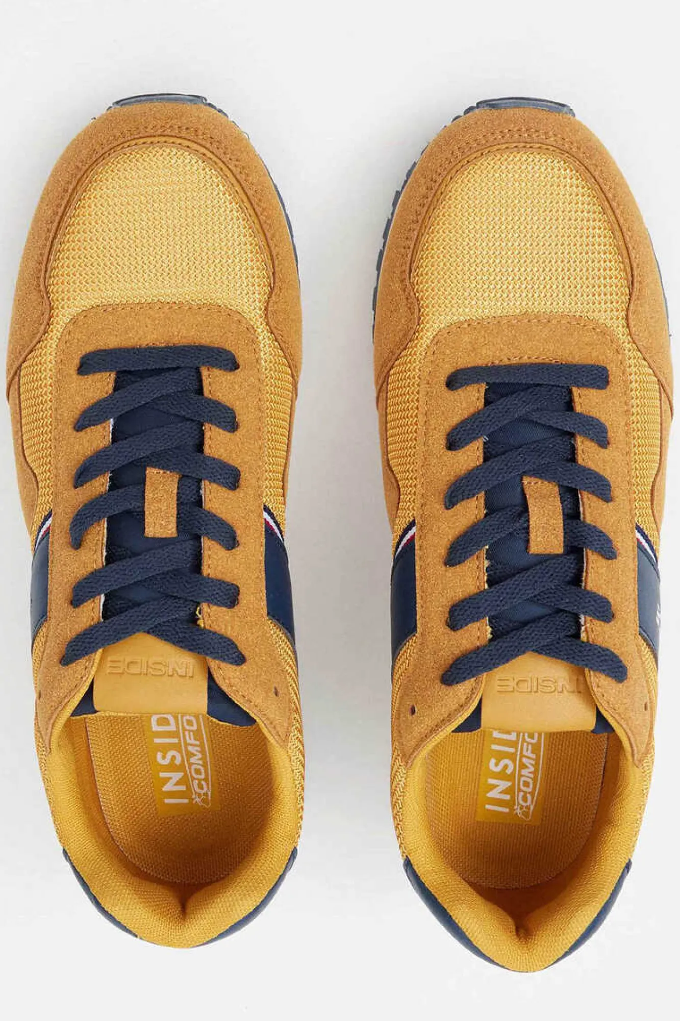 Inside Sapatilha Desportiva Casual Combinada Nyl Camelo Sale