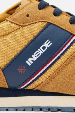 Inside Sapatilha Desportiva Casual Combinada Nyl Camelo Sale