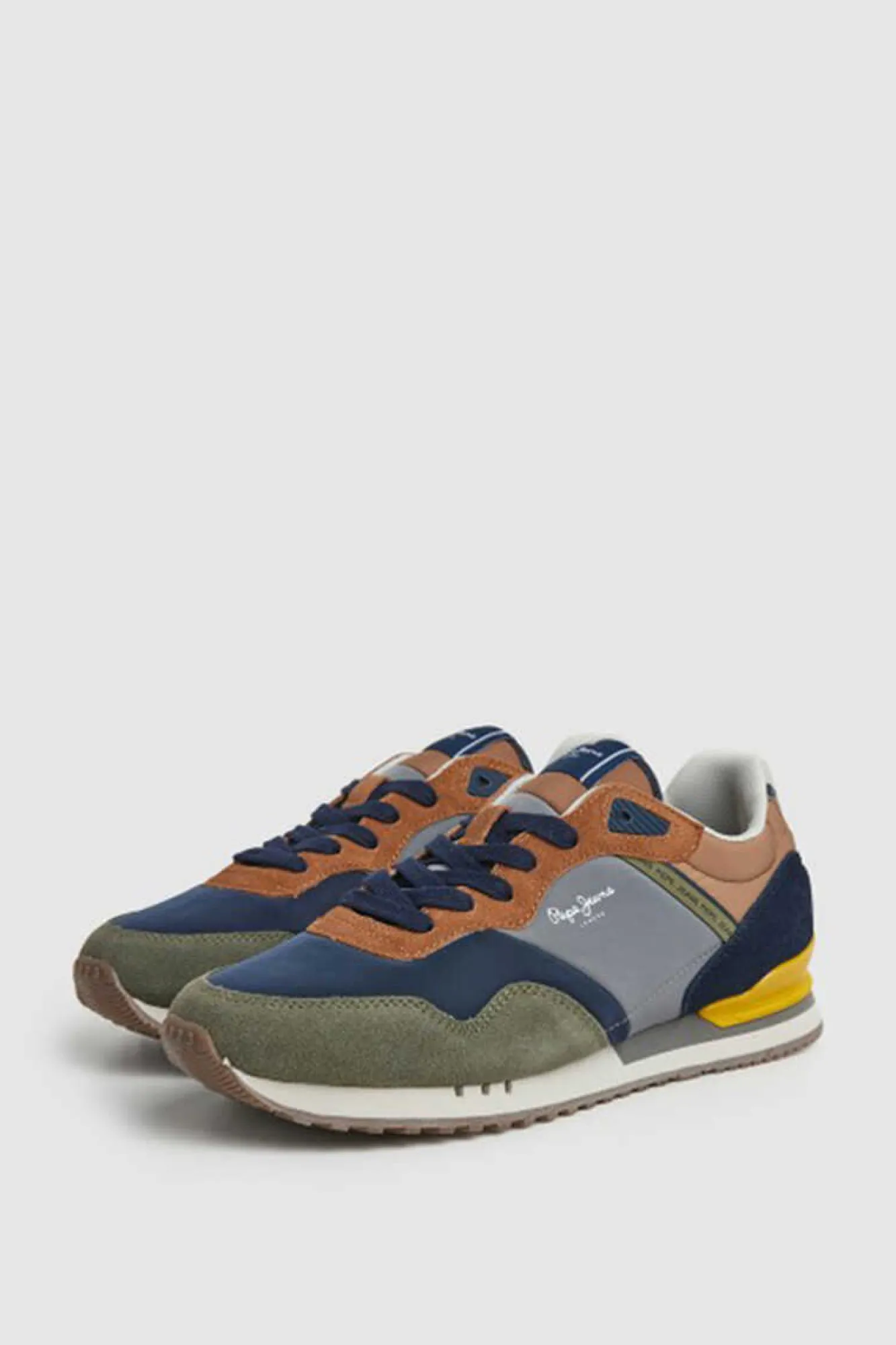 Pepe Jeans Sapatilhas Running London Awake | Caqui Escuro Outlet