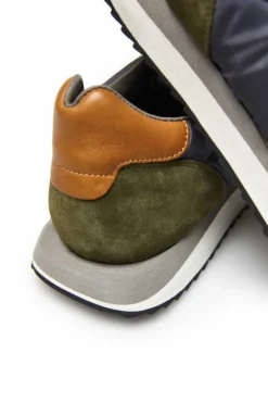 Ooto Sapato Sneaker Leve Combinado Verde